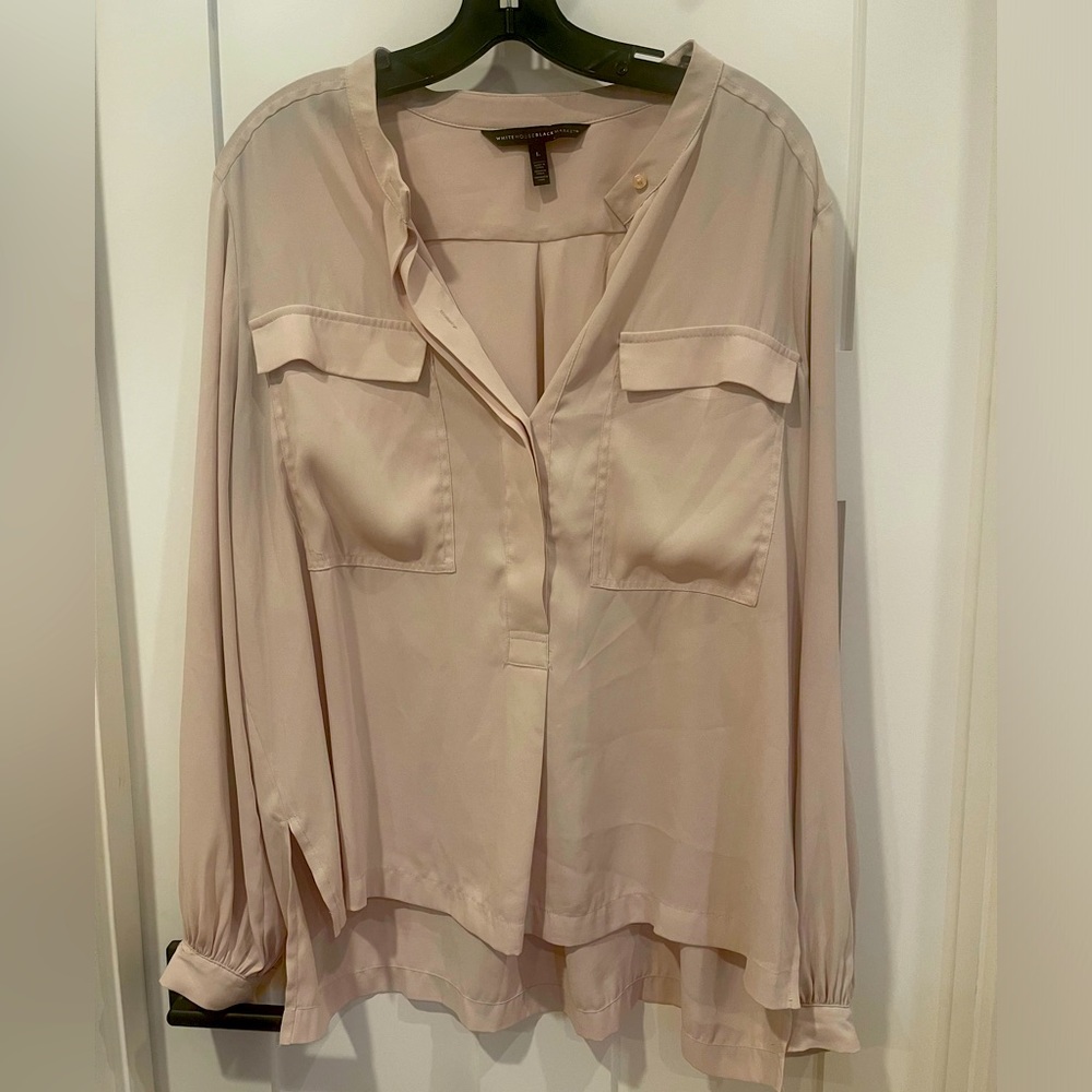 White House Black Market, size large women’s blouse, oversized fit